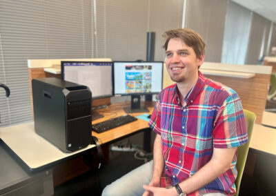 Founder Philipp Klein sitting at a desk